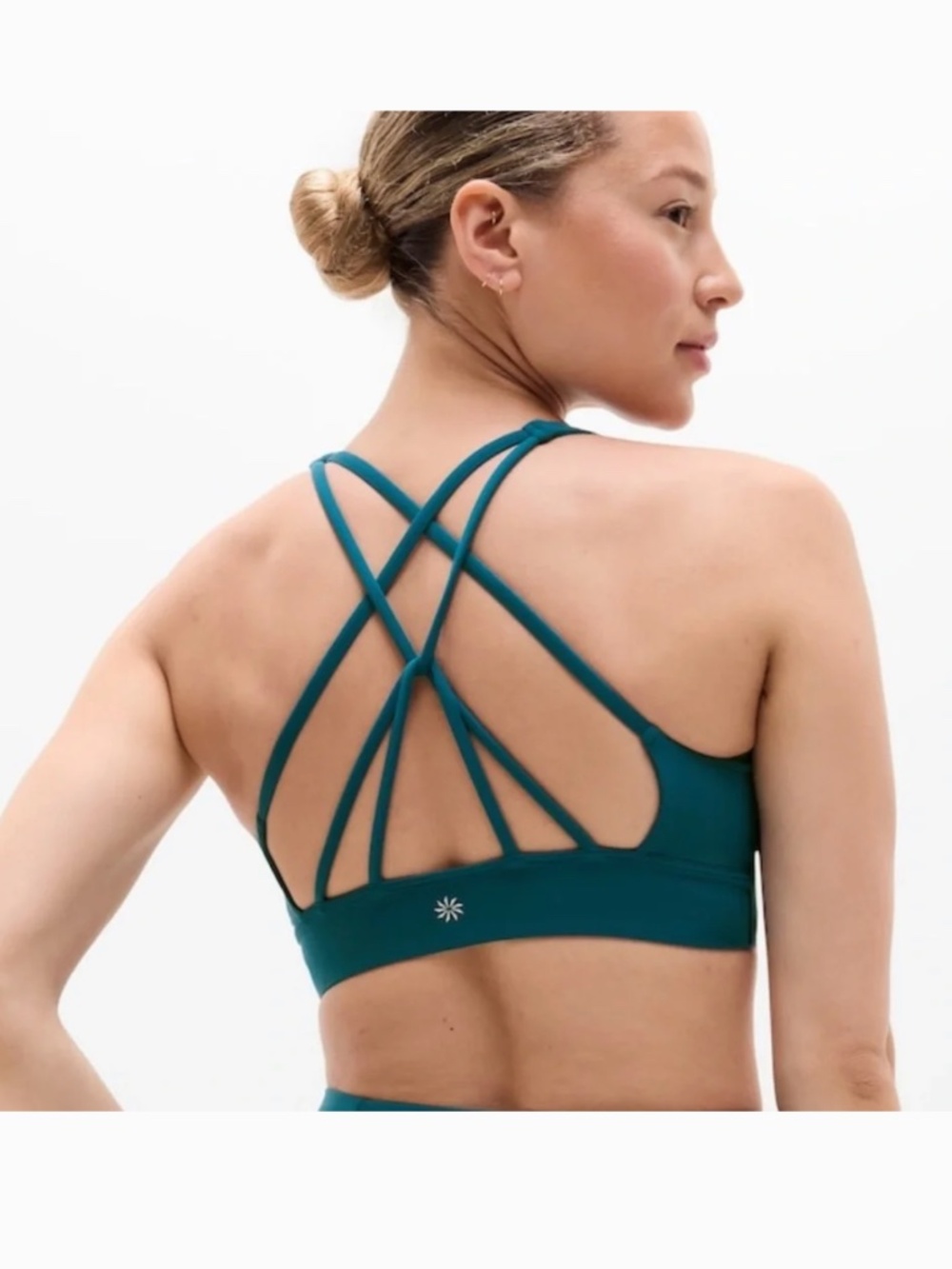 Athleta Solace Bra D-DD Medium Costal Teal NWT - Picture 4 of 9